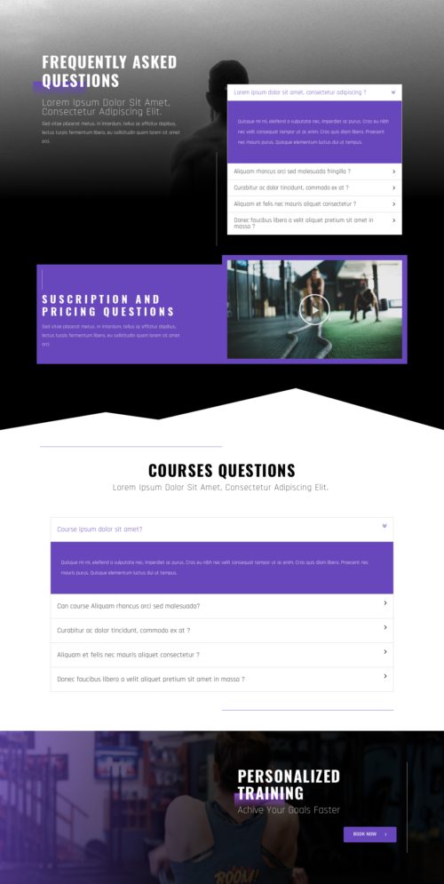 Personal Trainer - FAQ