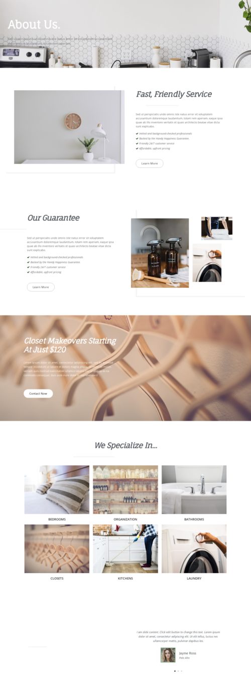 House Cleaning Company - About us 2