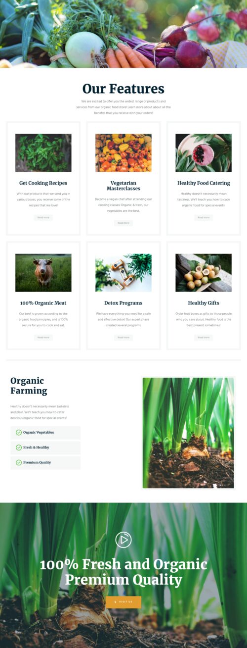 Organic Food Store - Values 2