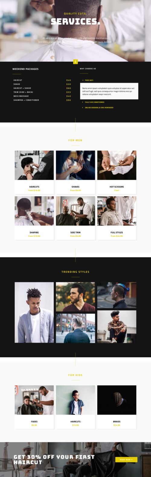 Urban Barber - Services