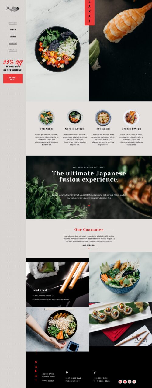 Sushi Restaurant - Home 3