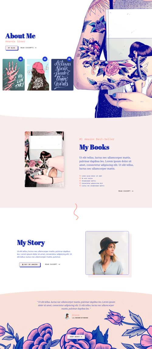 Elementor kit - Ebook Author - About 