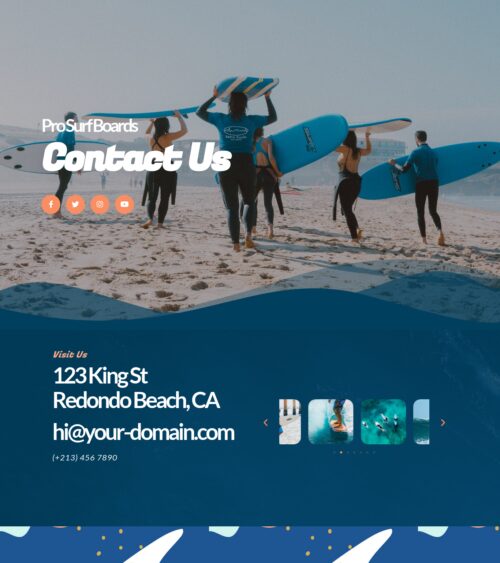 Surf Shop - Contact