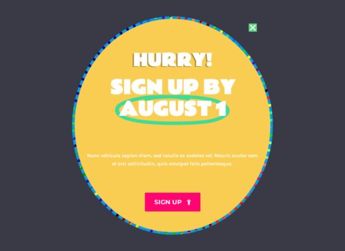 Childcare - Popup