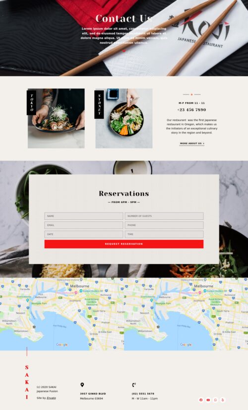 Sushi Restaurant - location