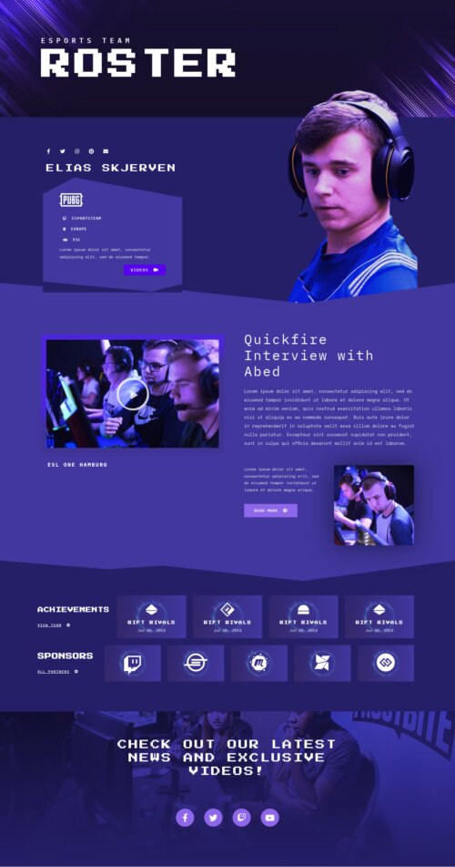 Esports Player