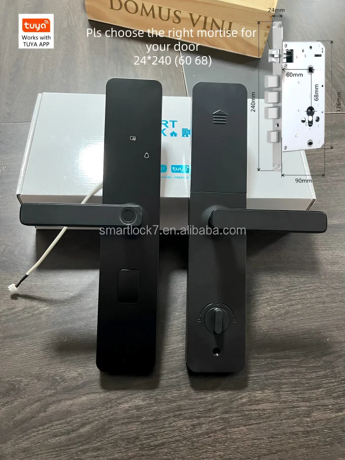 Office Fingerprint Lock Smart Home Products WiFi-Connected Tuya Aluminum Fingerprint Password Lock thumbnail 2