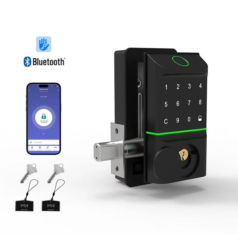 American Standard Deadbolt Smart Door Lock Fingerprint Digital TTlock Smart Locks For Front Door