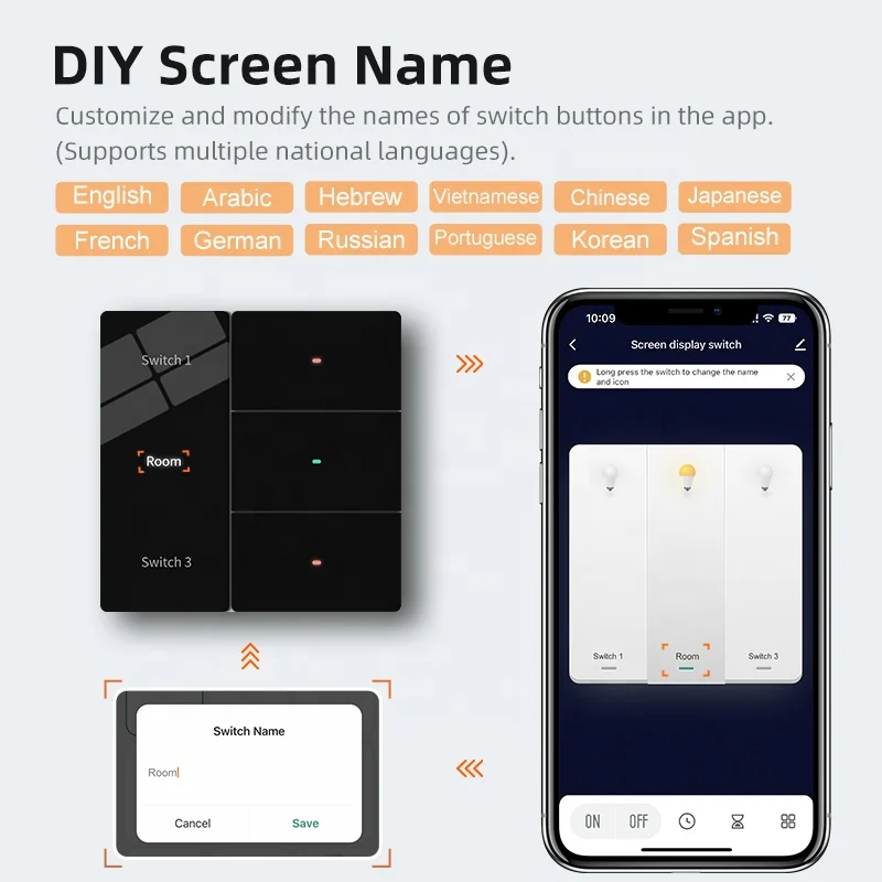 Hot Sale High Quality Standard ZigBee3.0 Neutral Wire Optional Light Switch Smart Home Products Device with Home Assistant thumbnail 2