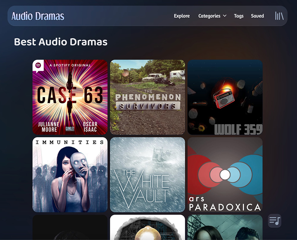 Screenshot of Audio Dramas App