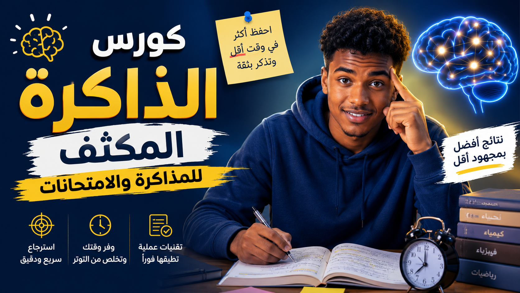 كراش كورس تقنيات الذاكرة للإمتحانات