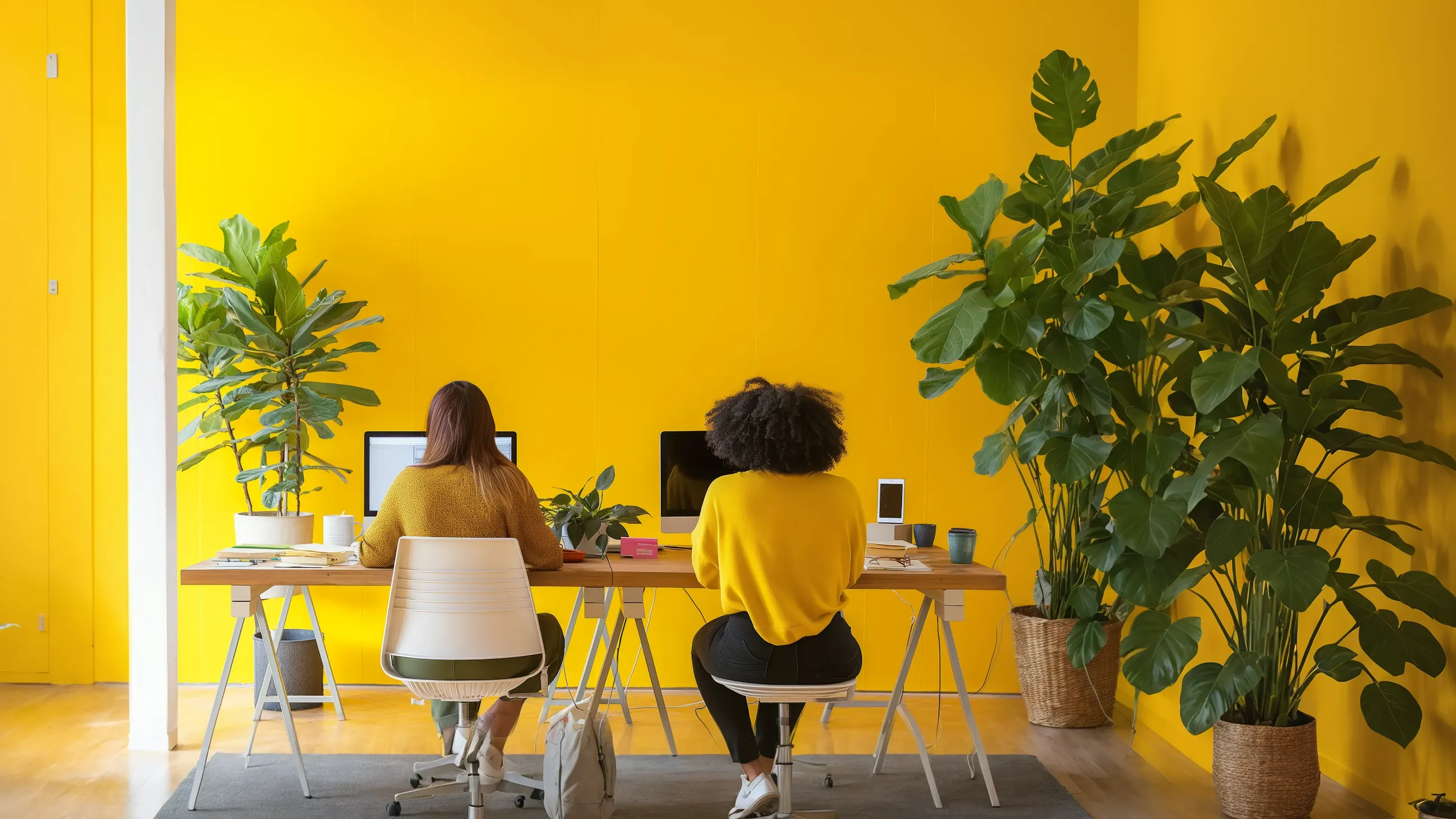 Vibrant and Productive Workspace