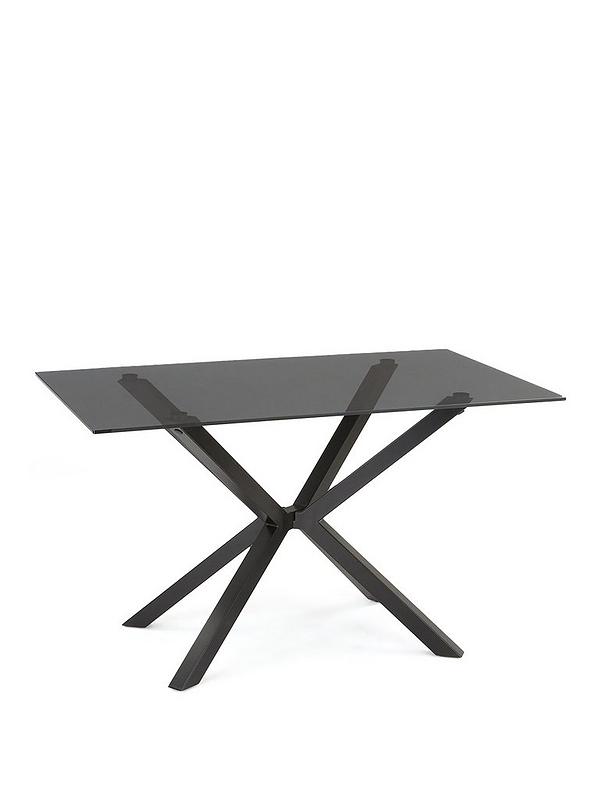 Very Home Chopstick Black 130cm Rectangular Dining Table + 4 Arabella Chairs view 5