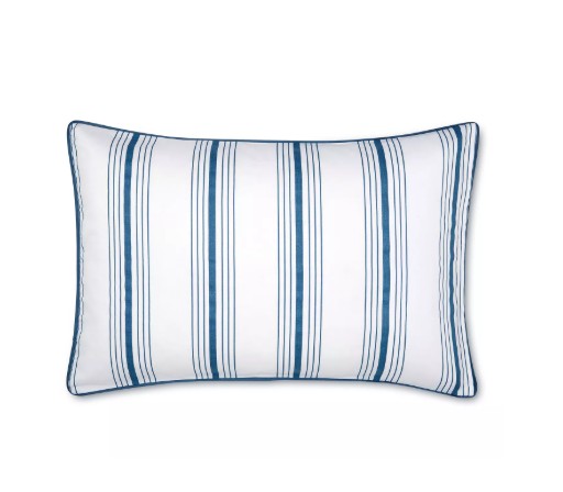 DOUBLE SIZE: Laura Ashley Tuileries Reversible 200 Thread Count King Duvet Cover Set-Midnight view 6