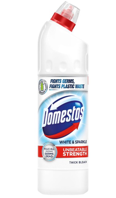 Domestos White and Sparkle Thick Bleach 750ml 6 Pack view 3
