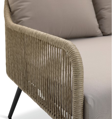 Habitat Malta Rattan Effect Garden Day Bed- Natural view 7