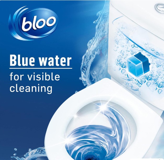 Bloo Clean+ Fresh 2 in 1 Original Blue Foam Toilet Rim Block 7 Pack view 3