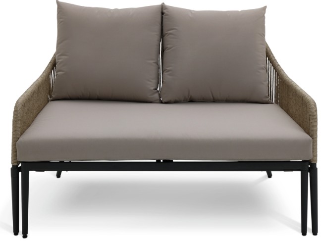 Habitat Malta Rattan Effect Garden Day Bed- Natural view 4
