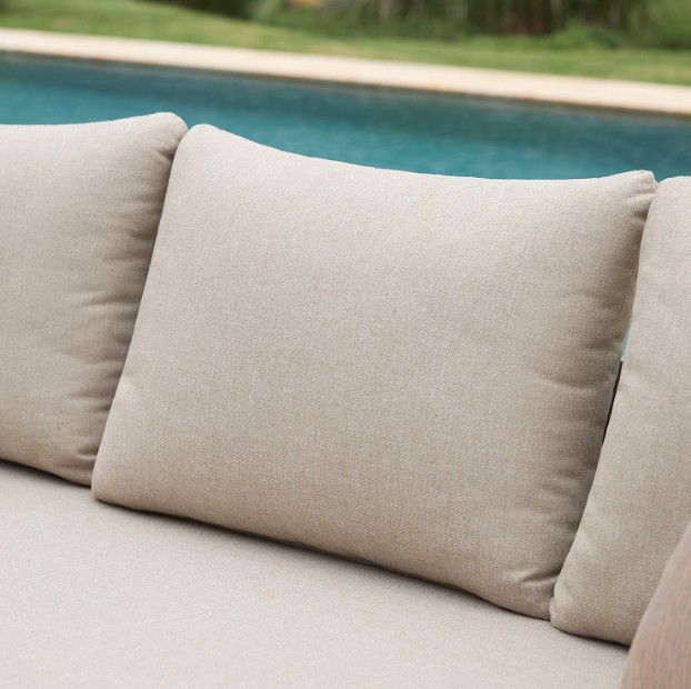 Stanford Outdoor 5-Seater Sofa Set, Taupe with Light Taupe Fabric view 6