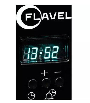 FLAVEL Milano 100 MLN10FRK Dual Fuel Range Cooker - Black & Chrome view 2
