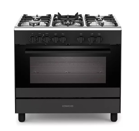 KENWOOD CK500DF 90 cm Dual Fuel Range Cooker – Matt Black & Chrome