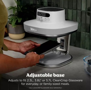 Ninja CRISPi PRO 5-in-1 Glass AS090UKWH Air Fryer view 8