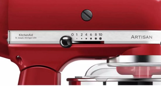 KitchenAid 5KSM175PSBER Artisan Stand Mixer - Red view 2