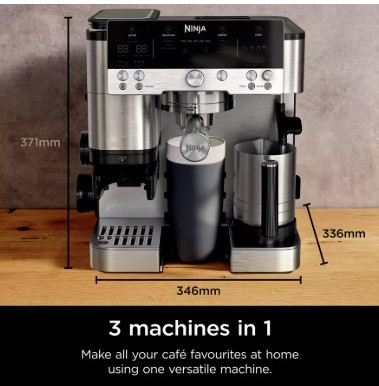 Ninja ES601UK Luxe Cafe Premier Espresso Coffee Machine view 3