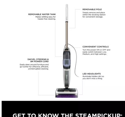 Shark Steam Pickup 3-1 Steam Mop view 8