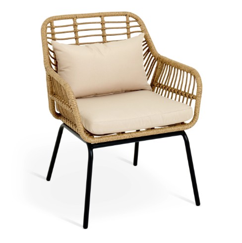 Habitat Global 2 Seater Garden Bistro- Beige view 2