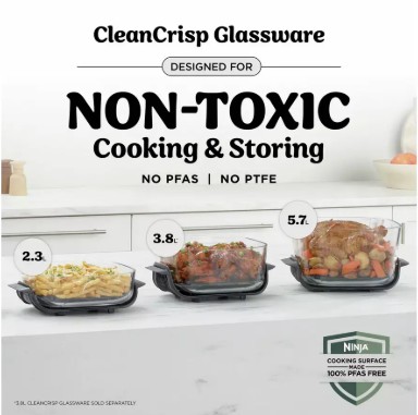Ninja CRISPi PRO 5-in-1 Glass AS090UKWH Air Fryer view 5