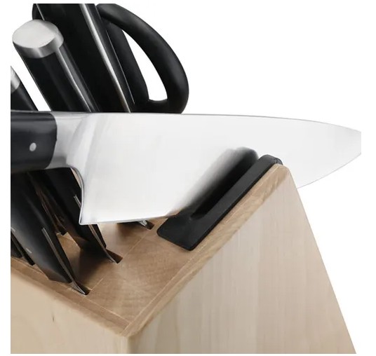 KitchenAid Gourmet 11 Piece Knife Set with Sharpener & Birchwood Block view 2