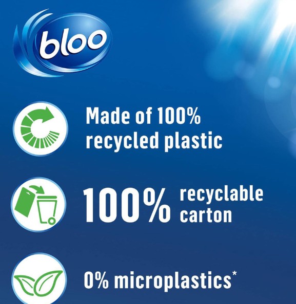 Bloo Clean+ Fresh 2 in 1 Original Blue Foam Toilet Rim Block 7 Pack view 6