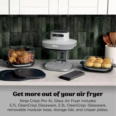 Ninja CRISPi PRO 5-in-1 Glass AS090UKWH Air Fryer view 13