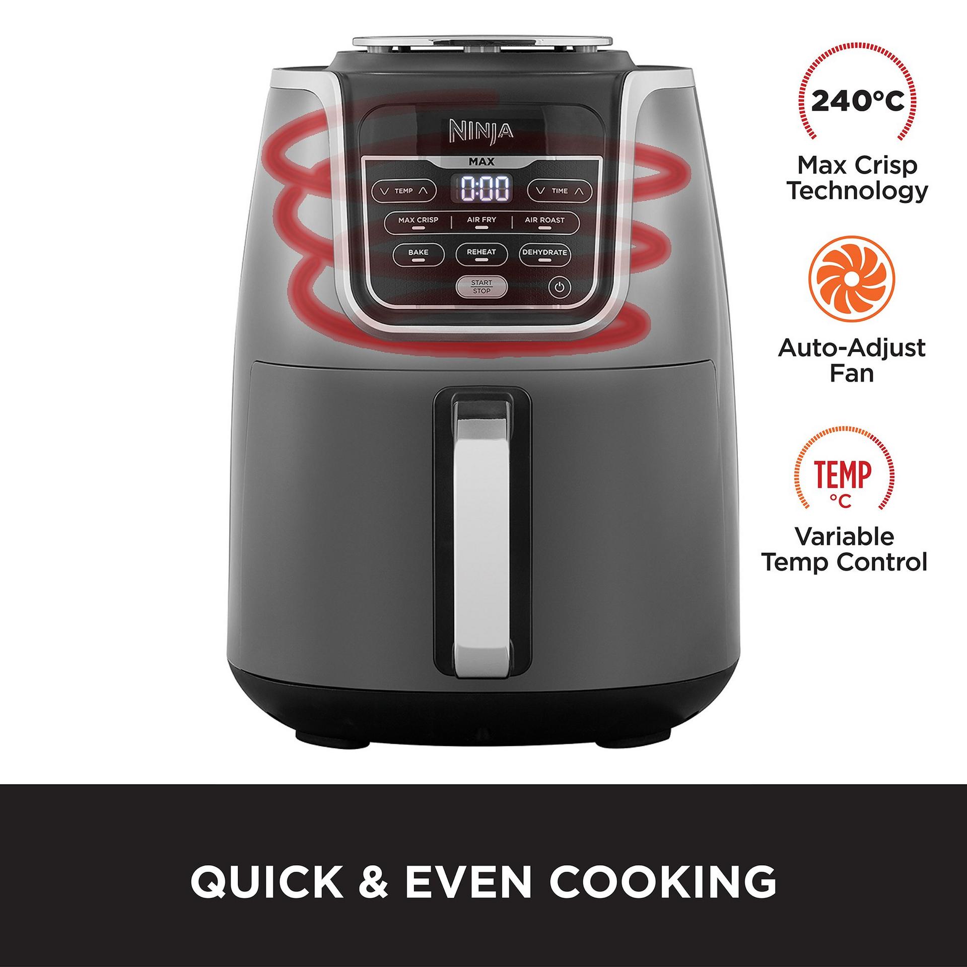 Ninja MAX AF160UK 5.2L Air Fryer and Dehydrator view 5