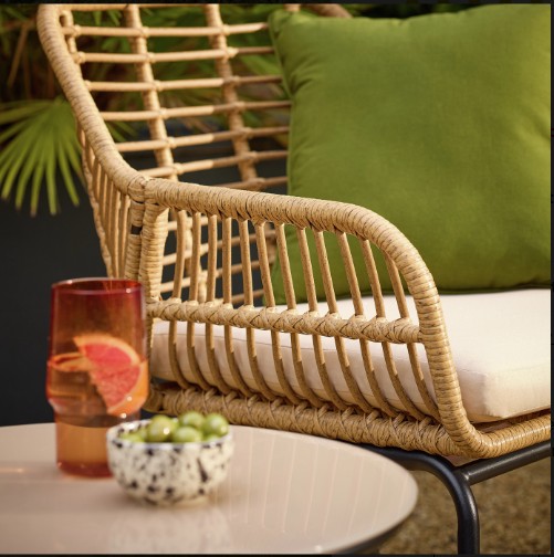 Habitat Global 2 Seater Garden Bistro- Beige view 3