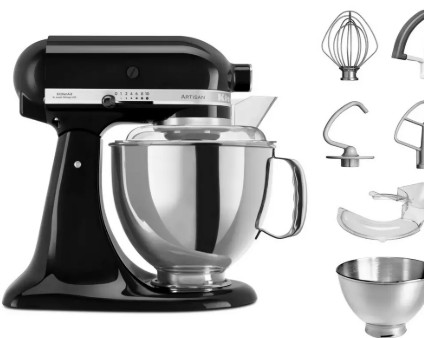 KitchenAid 5KSM175PSBOB Artisan Stand Mixer - Black view 7