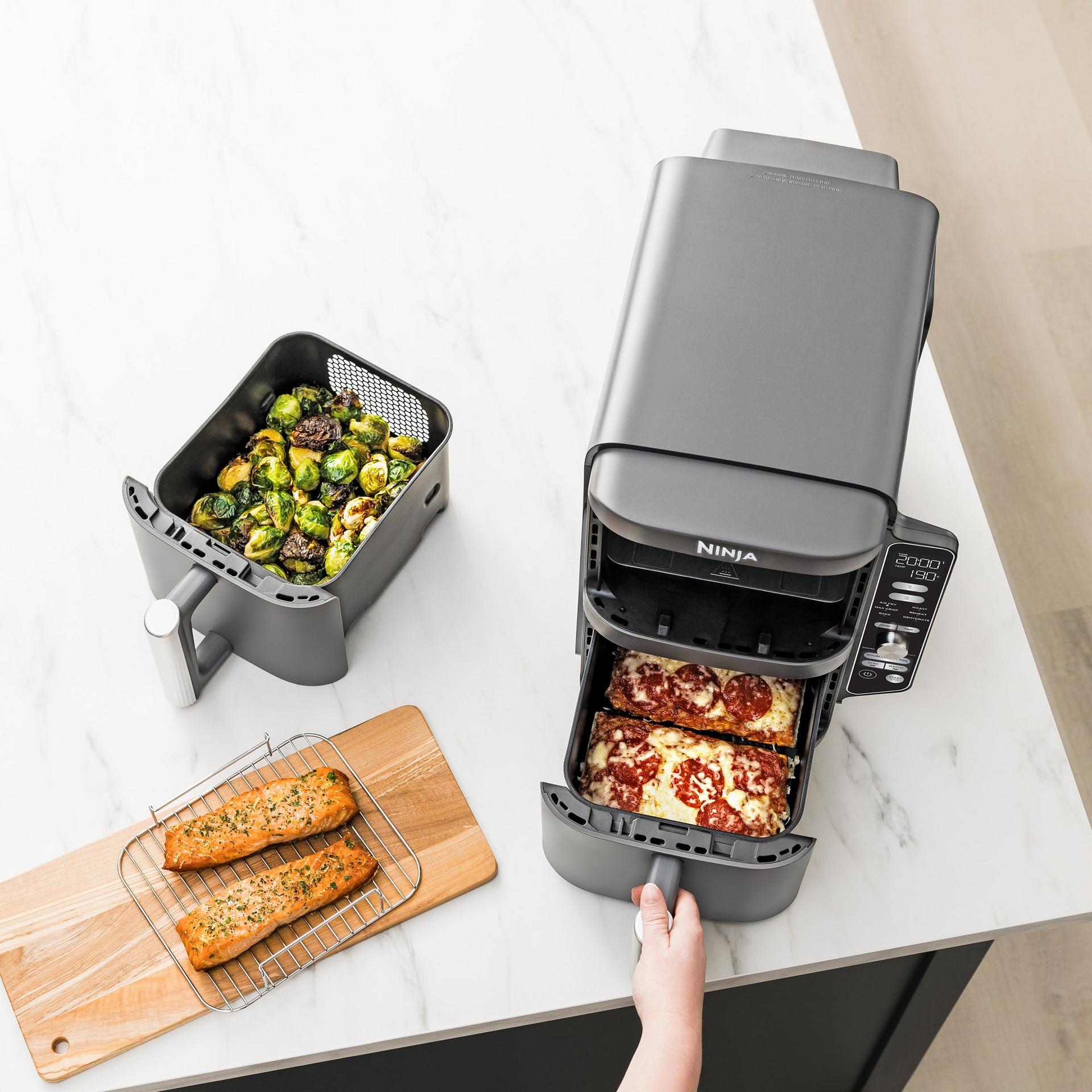 Ninja Double Stack XL SL400UK 9.5L Air Fryer - Grey view 4