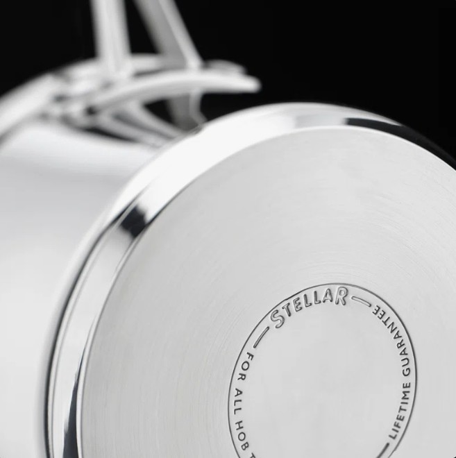 Stellar 7000, 5 Piece Stainless Steel Saucepan Set, 14cm milk pan, 16/18/20cm saucepans, 24cm stockpot view 5