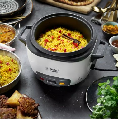 Russell Hobbs 3.3L Large Rice Cooker – White view 7