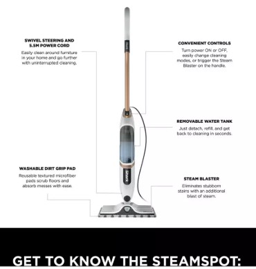 Shark SteamSpot Steam Cleaner view 8