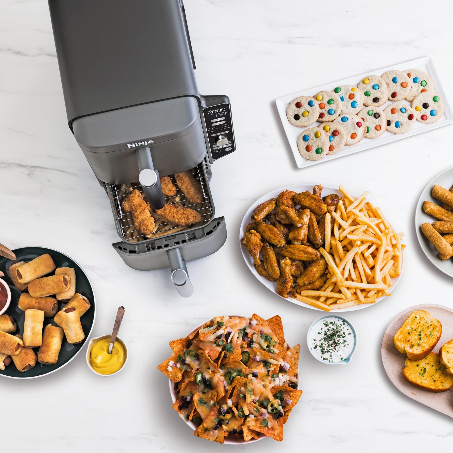 Ninja Double Stack XL SL400UK 9.5L Air Fryer - Grey view 7