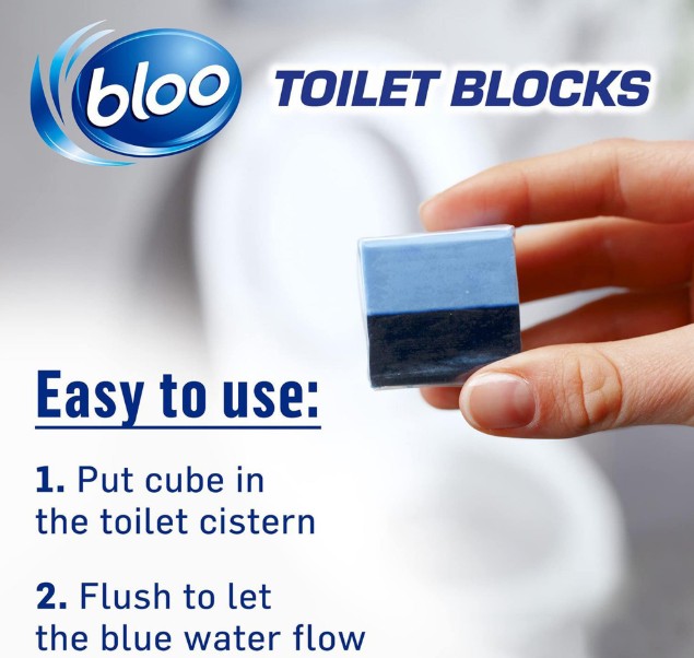 Bloo Clean+ Fresh 2 in 1 Original Blue Foam Toilet Rim Block 7 Pack view 7