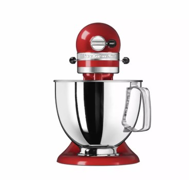 KitchenAid 5KSM125BER Artisan 4.8L Tilt-Head Stand Mixer-Red view 4