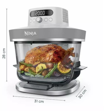 Ninja CRISPi PRO 5-in-1 Glass AS090UKWH Air Fryer view 12