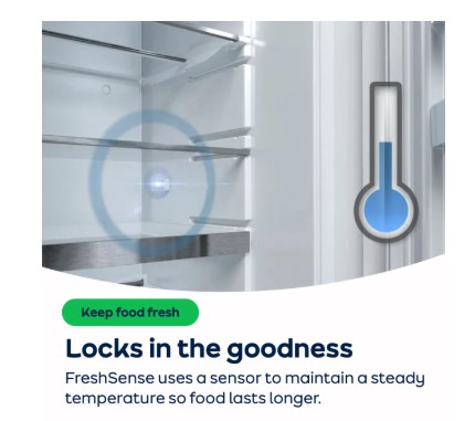 Bosch Series 2 KGN27NWEAG 182cm 50/50 Frost Free Fridge Freezer - White - E Rated view 2