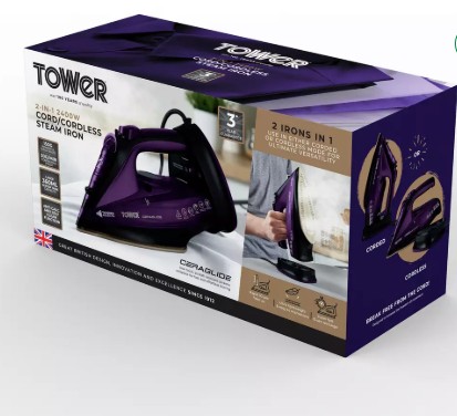 Tower T22008 2-in-1 Steam Iron view 8