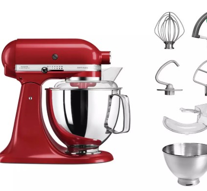 KitchenAid 5KSM175PSBER Artisan Stand Mixer - Red view 3