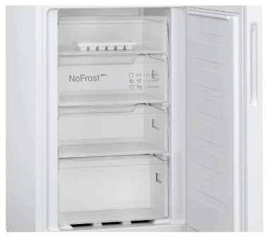 Bosch Series 2 KGN27NWEAG 182cm 50/50 Frost Free Fridge Freezer - White - E Rated view 4