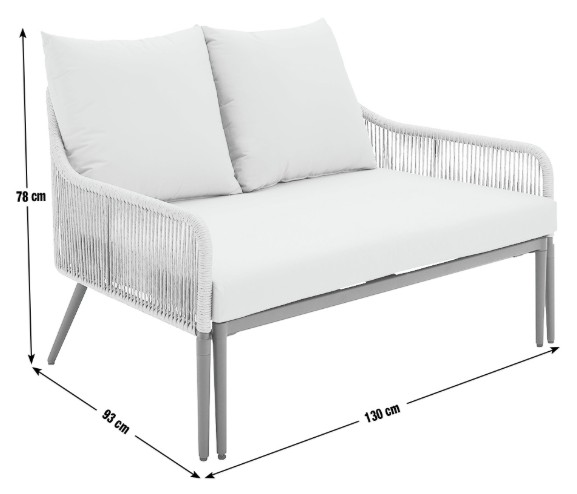 Habitat Malta Rattan Effect Garden Day Bed- Natural view 8